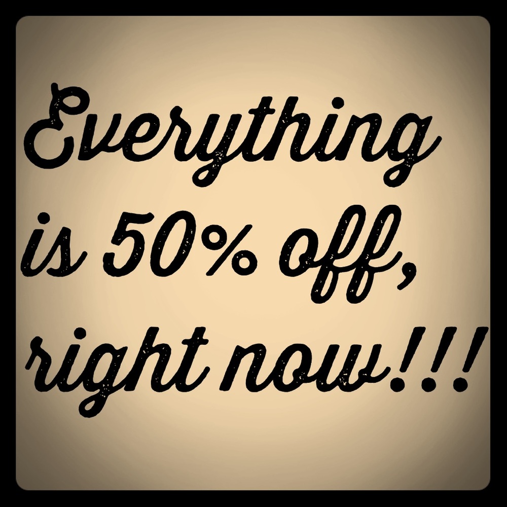 Sale is happening right now